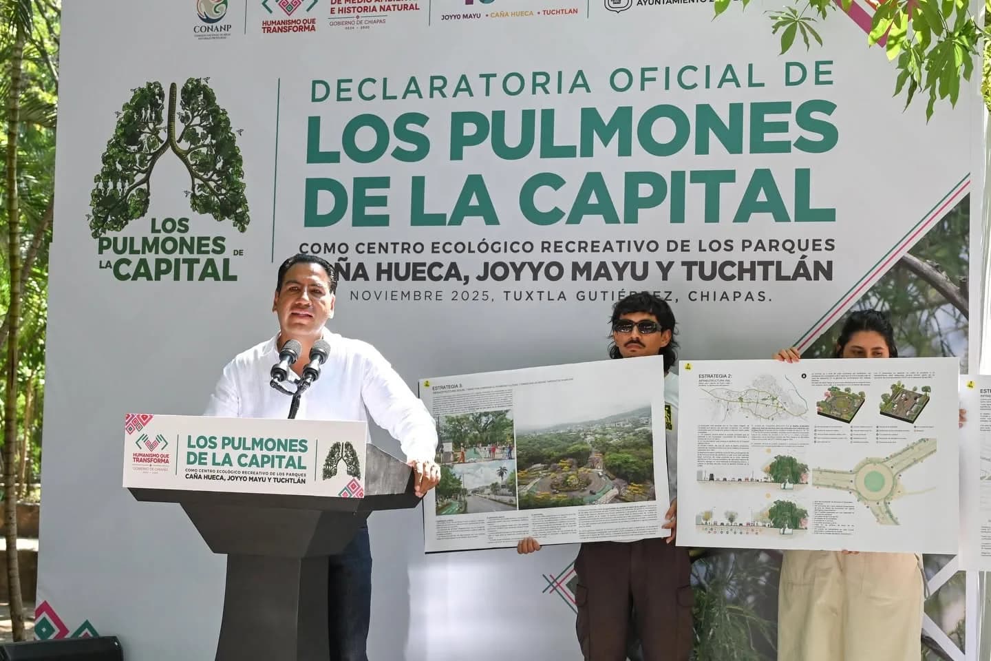 Decreto oficial del área "natural" protegida estatal con categoría de Centro Ecológico Recreativo, "Los Pulmones de la Capital". Noviembre 2025.